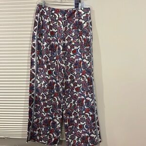 Boden wide leg printed linen pants